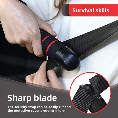 Multifunctional Car Safety Tool – Hammer, Belt Cutter, Door Handle
