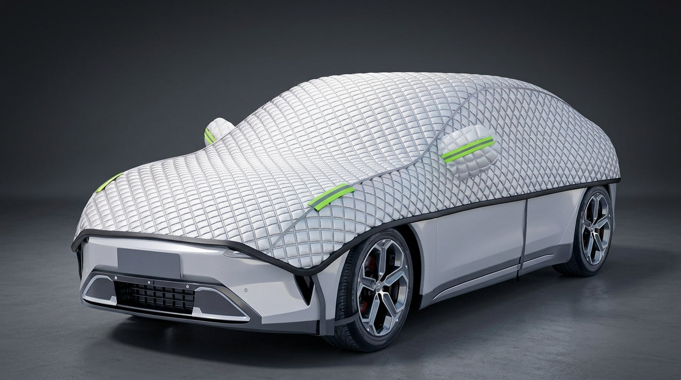 Copriauto universale semi-copertura parasole con isolamento termico