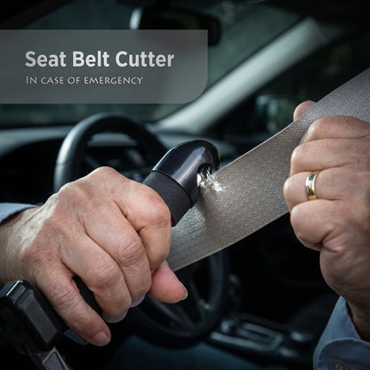 Multifunctional Car Safety Tool – Hammer, Belt Cutter, Door Handle
