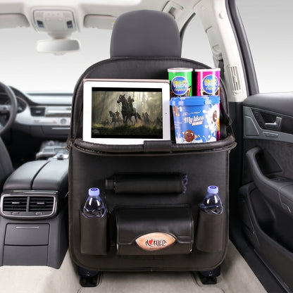 Leather Car Seat Organizer - Travel Organizer
