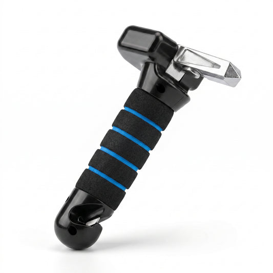 Multifunctional Car Safety Tool – Hammer, Belt Cutter, Door Handle