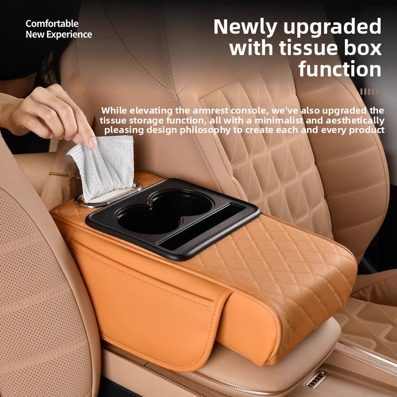 Universal Car Center Console Organizer with Cup Holder