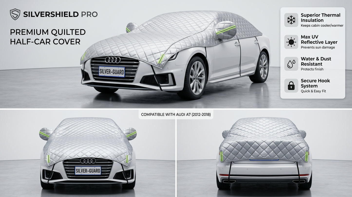 Copriauto universale semi-copertura parasole con isolamento termico